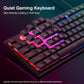 Redragon S107 Gaming Keyboard and Mouse, RGB Gaming Keyboard and 3200 DPI Mouse Combo with Large Mouse Pad, 25-Key Anti-Ghosting, Mechanical Feeling Keyboard, Plug & Play to PC, Laptop