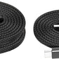 Statik MagStack USB C to USB C Cable, Magnetic Anti Tangle Flat Type C Charger Fast Charging Cord, Magnetic Charging Cable, Compatible with iPhone 16 Pro Max, 15, Galaxy S24 Ultra, 100W 3FT/1M, 3-Pack