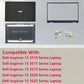 Replacement LCD Back Cover Top Case Lid Front Bezel Frame with Hinges for DELL Inspiron 15 3510 3511 3515 3520 3525 Series Laptop 0WPN8 00WPN8 9WC73 09WC73 AP3LE000901 Black