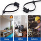 Cable Zip Tie Mounts Kit - 60 Set Wire Cable Clips Organizer Holders with 8" Cable Ties, Saddle Type Mounts Base and Tapping Screw