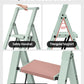 Taranta 3 Step Ladder,Lightweight Aluminum Step Stool with Convenient Handgrip, Folding Ladder with Anti-Slip Pedals, 330lbs Capacity Stepladder for Home, Office, Kitchen-Fairyland Green