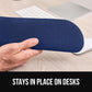 GORILLA GRIP Silky Gel Memory Foam Keyboard Wrist Rest and Mouse Pad for Computer, Ergonomic Design Typing Support, Desk Office Supplies, Hand & Arm Mousepad Cushion and Coaster 4 Piece Set Navy Blue