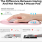 EooCoo Gel Wrist Rest Mouse Pad Ergonomic Middle Concave Design, Relieve Wrist Pain Mousepad, Non-Slip Base for Laptop, Computer, Office Decor for Women, Carpal Tunnel Syndrome
