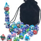 Dice Set for Dungeons&Dragons, DND, RPG Games, Polyhedral Dice Set, Assorted Dice Set, 35 Total, 5 Sets with Drawstring dice Pouch