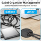 40 Pack 2 Inch Desk Grommet, Plastic Cable Hole Cover Bulk for PC Desk, Flexible Wire Organizer Cable Cord Management for Home Office, Black