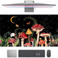 Ferns Leaves Cute Mushrooms Desk Mat Kawaii Green Plants Mouse Pad Xl Mat Large Gaming Desk Pad For Desk Decor Laptop Computer Keyboard Pad Desk Home Office For Women With Stitched Rounds 31.5x15.7 In
