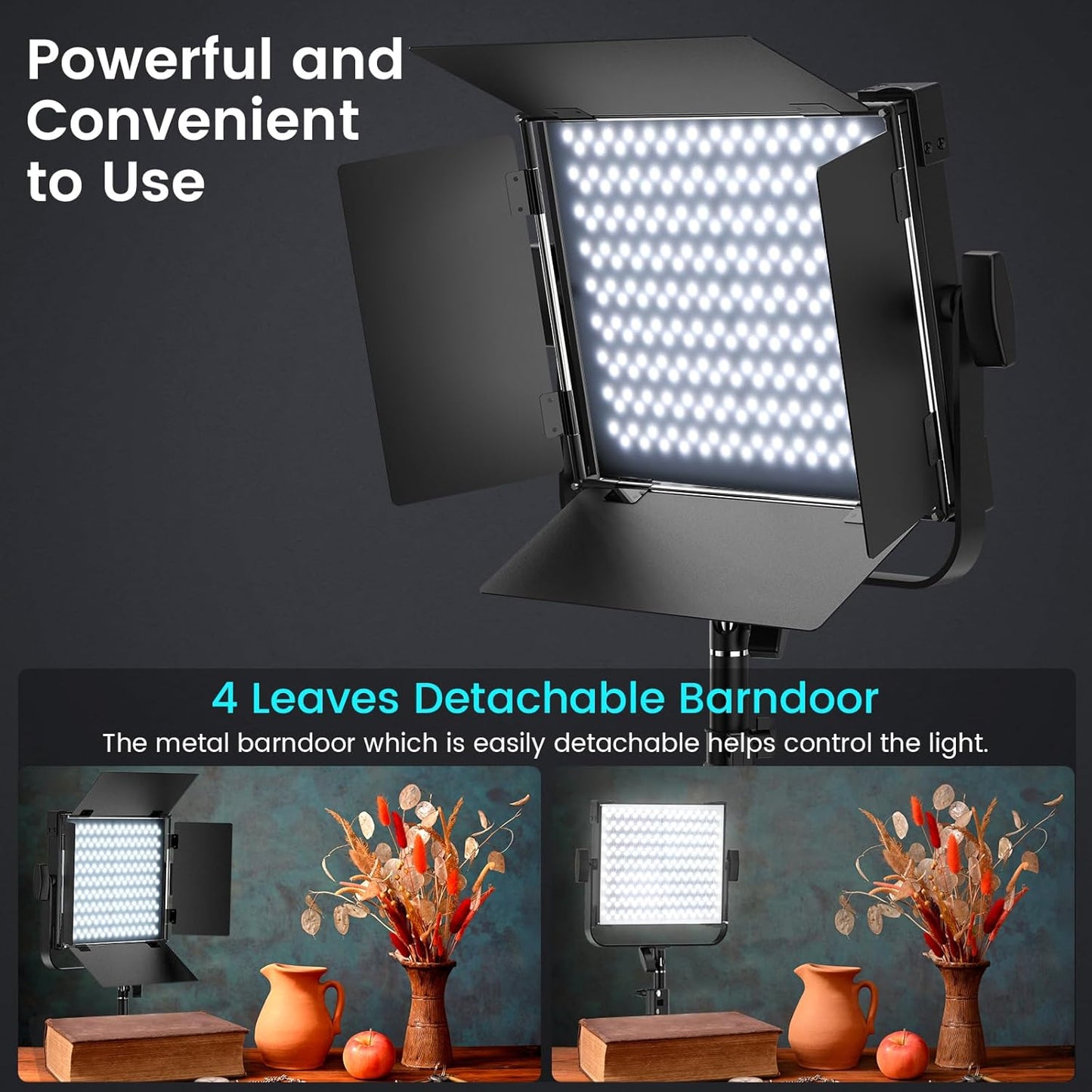 RGB Photography Lighting Kit, 50W Bi-Color LED Studio Lights, 2300k~8500k, CRI 97+, 27 Lighting Effects Video Light for Filming Camera Photo Recording Stage Shooting Streaming TikTok (2)