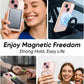 MAGIC JOHN 360° Rotatable Magnetic Invisible Stand for iPhone 14/iPhone 13 Case [Anti-Slip Grip] [Compatible with MagSafe] 16FT Shockof for iPhone 14/13 Case with Kickstand, Gold