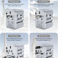 MOMAX Universal Travel Adapter, 20W+18W International Plug Adapter with 2 USB-A Quick Charging & 1 USB C PD Fast Charging,1 AC, All-in-one Wall Charger for USA EU UK AUS JP (Type C/A/G/I)