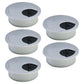 5 Pcs Desk Grommet 2-1/16" / 53 mm, Desk Cord Hole Cover, Cable Grommet ABS Plastic, Desk Hole Grommet for Home & Office Pc, Detachable Cable Cord Organizer-Silver Sand