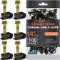 BEST CONNECTIONS Coaxial Cable Clips with Pre-Inserted Screw (1,600 Pack) – Black Single Cable Mounting Clamps for Coax Cable (RG6, RG59) and Ethernet Cable – Cord Fastener/Strain Relief Clip