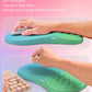 Hokafenle 2in1 Combination, Wave Keyboard Wrist Rest and Ergonomic Curvature Mouse Pad Wrist Support for Relieve Wrist Pain, Filled with Soft Cushion Memory Foam, Gradient Green