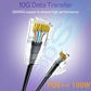 Cat6a Patch Cables 2ft (10 Pack) Slim, Cat6 Ethernet Patch Cable Pure Copper, Flexible Cat 6 Patch Cable 550MHZ 10G, Space-Saving Cat 6A Network Cables for Patch Panel, Black