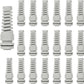LeMotech 20Pcs NPT 1/2" IP68 Waterproof Cable Gland Flex Spiral Strain Relief Grey Nylon Joint with Gaskets for 6-12mm Wire Thread