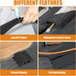 10 ft Cord Covers for Wires on Floor, Heavy Duty PVC Duct Floor Cord Cover, Floor Cable Cover Easy to Unroll Prevent Trip Hazard for Home Office or Outdoor Settings (Black)