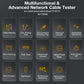 10 in 1 Network Cable Tester with 7 Wavelengths OPM 10Km/10mW VFL 600M Measurable Length 100 Records Tool Kit for CAT5 CAT6 Telephone Ethernet RJ11 RJ45 PoE Wire Tracer NCV, Blue