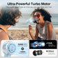 Misting Portable Handheld Fan, Powerful Turbo Motor, 6000mAh Rechargeable Battery, Personal Mini Fans with 4 Strong Wind, Cooling Gadgets for Travel, Camping, Beach, Outdoor, Gifts for Women Men-Blue