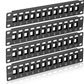 12 Port Mini Blank Keystone Patch Panel With Snap-in Design (4 Pack), Cat6 Network 1U 10 Inch Rack Mount Ethernet (for Slim Keystone Only)