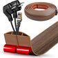 Floor Cord Cover Cable Cavity Self Adhesive Cord Hider Floor Floor Cable Management Power Cord Protector Floor Electric Cord Covers for Offices, Gym, Exhibitions (Misty Brown Wood, 2.36" x 10')