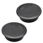 Desk Grommet 2" (50 mm), Desk Cord Hole Cover, Cable Grommet ABS Plastic, Desk Hole Grommet for Office and Home Table Cable, Detachable Adjustable Cable Cord Organizer (Black 2 Pcs)