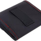 PATIKIL Lens Filter Case, 3-Pocket Camera Filter Case Portable Lens Filter Pouch Photography with Belt Loop Fit Camera Bag Strap Pocket Drone for 25mm-82mm, Black Red