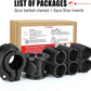 Barbell Clips 1 Inch Quick Release Weight Clamps 0.9-1.18inch Multi-Size Adjustable Olympic Clamps for Bars