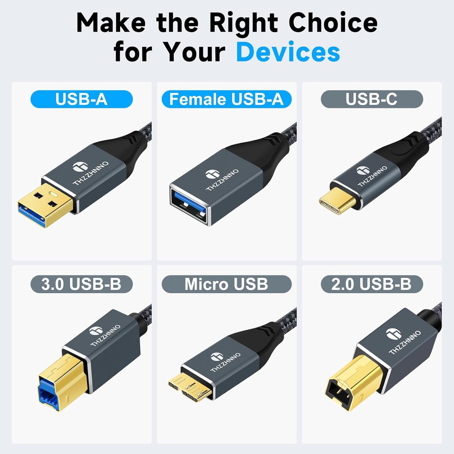 USB 3.0 Extension 3.3FT, USB Male to Female USB 3.0 Extender Cable for Webcam, Camera, Phone, USB hub, Mouse, Keyboard, Printer, Hard Drive, Headset