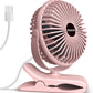 BESKAR Small Clip on Fan, 3 Speeds USB Fans with Strong Airflow, Clip & Desk Fans USB Plug in with Sturdy Clamp - Ultra Quiet operation Fan for Office Dorm Bedroom Stroller