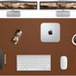 Leather Desk Pad Protector,Mouse Pad,Office Desk Mat, Non-Slip PU Leather Desk Blotter,Large Desk mat,Waterproof Keyboard mat for Office/Home/Decor (Brown,48" x 24")