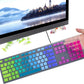 Colorful Keyboard Cover for Dell KM636 Wireless Keyboard/Dell KB216 KB216t KB216p Wired Keyboard/Dell Optiplex 5250 3050 3240 5460 7450 7050/Dell Inspiron AIO 3475/3670/3477 All-in one Desktop,Rainbow