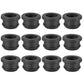 PATIKIL 19mm / 3/4 Inch Drill Hole,9/16 Inch ID Rubber Grommets, 12Pcs Top Hat Grommet for Wiring Eyelet Ring Gasket Automotive Firewall Cable Hole Plugs Wires Protection, Black