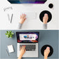 ITNRSIIET Mouse Pad Non-Slip Rubber Base Smooth Surface Stitched Edges Waterproof Durable Compatible with All Mice for Office & Gaming, Desk Accessory, Diameter 8.7 inch, JetBlack Solid