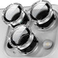YWXTW Designed for iPhone 15 Pro/iPhone 15 Pro Max Camera Lens Protector Bling, [New Glitter Design] Individual Metal Tempered Glass Camera Cover Accessories Case Friendly (Silver Titanium Glitter)