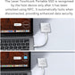 Lexar TouchLock Portable SSD 512GB with One-Touch NFC Encryption Authentication, External Solid-State Drives USB 3.2 Gen2, Magnetic Phone SSD Support for iPhone 17/16, Tablet, PC