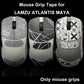 Grip Tape for Lamzu Atlantis Maya - Anti-Slip,Enhanced Control, Sweat Resistance,Improves FPS Gaming Grip & Mouse Protection [Pre-Cut] EVA White Purple 0.5mm