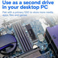 Crucial P310 2TB SSD, PCIe Gen4 NVMe M.2 2280, Up to 7,100MB/s, for Laptop, Desktop (PC), & Handheld Gaming Consoles, Includes Acronis Data Recovery Software, Solid State Drive - CT2000P310SSD801