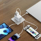 MOMAX Universal Travel Adapter, 20W+18W International Plug Adapter with 2 USB-A Quick Charging & 1 USB C PD Fast Charging,1 AC, All-in-one Wall Charger for USA EU UK AUS JP (Type C/A/G/I)