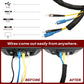 Black Braided Cable Management Sleeves Wire Loom Tubing Cord Protector Self-Wrapping (1/2"-30Feet)