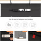 Under Desk Cable Management Tray - 48" Cord Organizer for Desk No Drill, Fabric Under Table Wire Organizer with 16X Cable Ties Hide for Office/Home, Cord Hider Fits Adapters & Sockets, Black