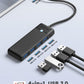 ORICO USB 3.0 Hub, 4-Port USB Hub with Long Cable, Ultra Slim USB Splitter for Laptop MacBook Pro, iMac, Surface Pro, XPS, PS5，PC, Flash Drive, Mobile HDD (Black/6ft)