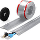 16.4ft Soft PVC Cord Cover, Self-Adhesive Cable Hider for Floor and Wall, Wire Management Protector for Commercial Office Carpet/Floors - Gray