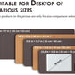 Cork Desk Mat - Small Dual-Sided Desk Pad for Office and Home - Desk Organization and Accessories - Ideal for Large Mouse Pad and Small Desk Mats on Top of Desks(Coffee,23.6"x 13.8")