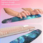 Hokafenle 2in1 Combination, Wave Keyboard Wrist Rest and Ergonomic Curvature Mouse Pad Wrist Support for Relieve Wrist Pain, Filled with Soft Cushion Memory Foam, Nebula Dreamland