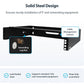 StarTech.com 2U Wall Mount Network Rack - 14 in Deep (Low Profile) - 19" Patch Panel Bracket for Shallow Server, IT Equipment, Network Switches - 77lbs/35kg Weight Capacity, Black (RACK-2U-14-BRACKET)