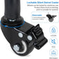 Laptop Tripod on Wheels with 2 Shelves, Portable Projector Floor Stand Adjustable Height 25.9 to 51.8 Inch with Phone Holder