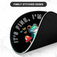ITNRSIIET Round Mouse Pad with Stitched Edge Premium-Textured Waterproof Non-Slip Rubber Base Desktop Protection Mat Diameter 8.7 inches, Cute Frog