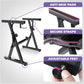 Liquid Stands Portable Heavy Duty Digital Piano Stand & Bench Set - Adjustable Keyboard Music Stand & Seat for 54-88 Key Electric Pianos