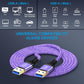 USB to USB, USB3.0 Cable 6FT Male to Male USB Cable, 3 Pack Double Ended USB3.0 A to A Data Transfer Cord for KVM Soundbar Monitor Laptop Cooler Fan Hard Drive Enclosures DVD Player TV Hub Set Up Box