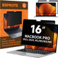 Privacy Screen for MacBook Pro 16 Inch (2021-2024, M1, M2, M3, M4), Removable Anti-Spy Filter for Mac Pro 16.2", Eye Protection HD Anti-Scratch