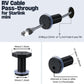 2Pcs RV Cable Passthrough for Starlink mini, RV Cable Grommet Compatible with Starlink, Ethernet, Coax, Water-Resistant and Anti-Drop RV Cable Routing(Gray)